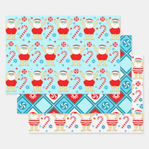 Schwimmen Schwimmer Urlaub Geschenk Geschenkpapier Set