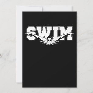 Schwimmen Schwimmer Wettbewerbsfähiges Schwimmen S Feiertagskarte