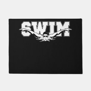 Schwimmen Schwimmer Wettbewerbsfähiges Schwimmen S Fußmatte