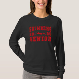 Schwimmen Senior Night Swimming Senior 2025 Gradua T-Shirt