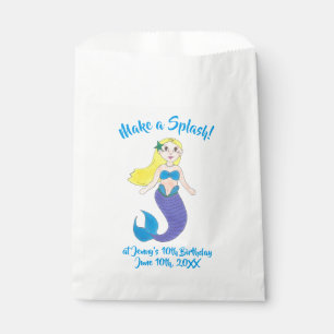 Schwimmen Sie die Geburtstagsparty der Meerjungfra Geschenktütchen