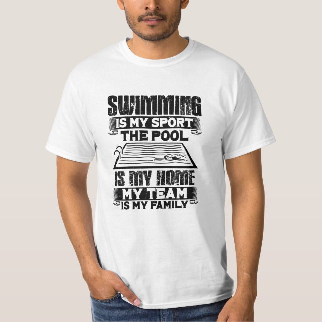 Schwimmen T-Shirt (Vorderseite)