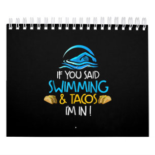 Schwimmen Taco Lover Funny Swimming Team Männer Fr Kalender