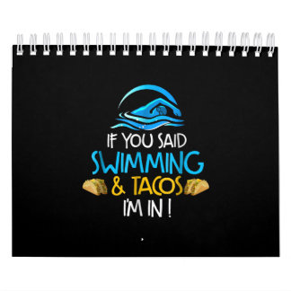 Schwimmen Taco Lover Funny Swimming Team Männer Fr Kalender