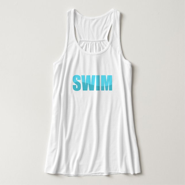 schwimmen tank top (Design Vorderseite)