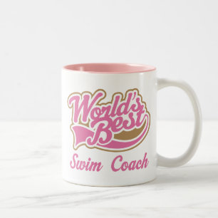 Schwimmen-Trainer-Geschenk Zweifarbige Tasse