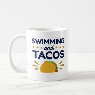 Schwimmen und Tacos Schwimmer Taco Liebhaber Kaffeetasse