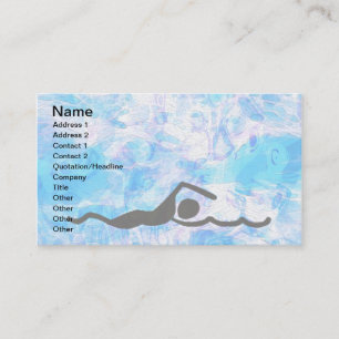 SCHWIMMEN Visitenkarten Visitenkarte
