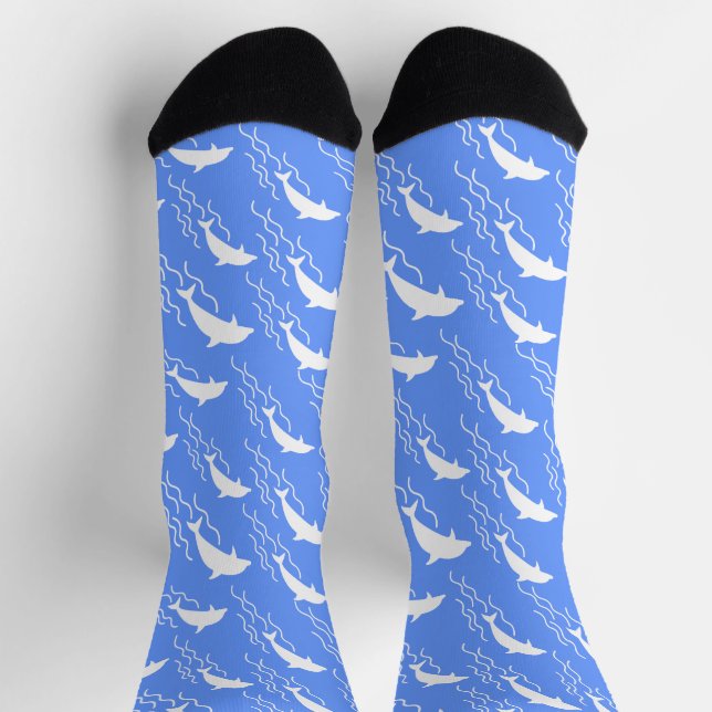 Schwimmen von Delphinen Socken (Oben)