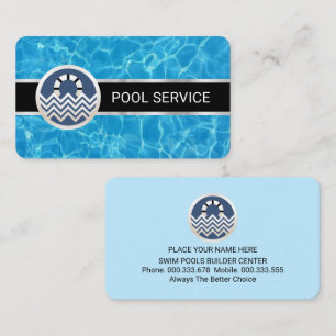 Schwimmen Wasseroberfläche Pools Wache Visitenkarte