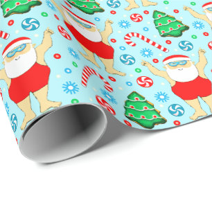 Schwimmen Weihnachten Weihnachtsgeschenk Wrapping  Geschenkpapier