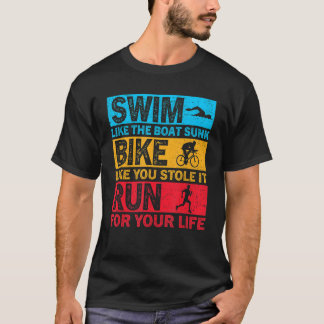 Schwimmen, wie das Boot Sunk Fahrrad, wie du gesto T-Shirt