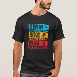 Schwimmen, wie das Boot Sunk Fahrrad, wie du gesto T-Shirt