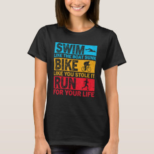 Schwimmen, wie das Boot Sunk Fahrrad, wie du gesto T-Shirt