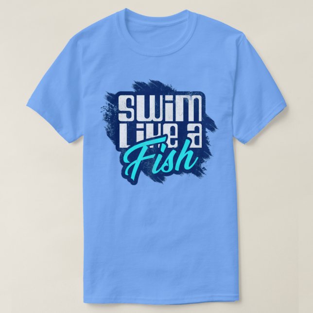 Schwimmen wie ein Fisch T-Shirt (Design vorne)