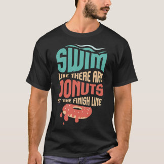 Schwimmen wie ihre sind Donuts an der finnischen L T-Shirt