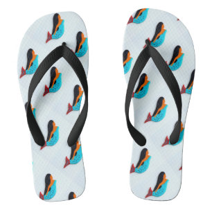 schwimmende brünette Meerjungfrauen Flip Flops