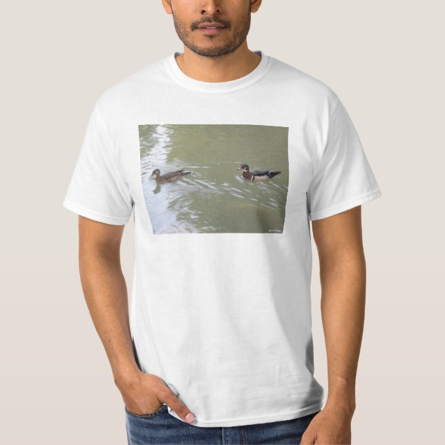 Schwimmende Enten  T-Shirt (Vorderseite)