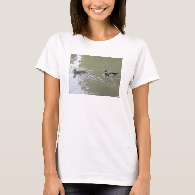 Schwimmende Enten T-Shirt (Vorderseite)
