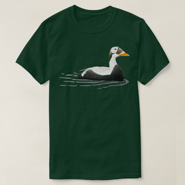 Schwimmende erwachsene männliche Spectacled Eider T-Shirt (Design vorne)