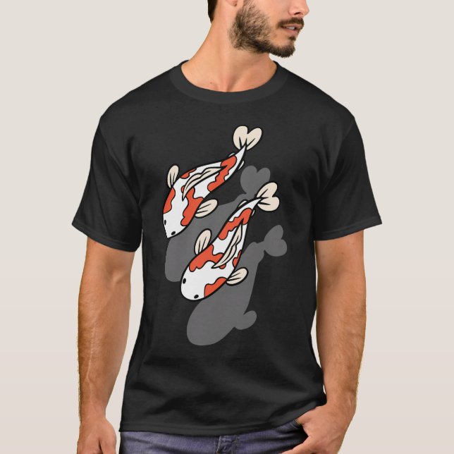 Schwimmende Koi T-Shirt (Vorderseite)