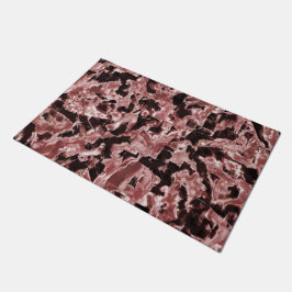 Schwimmende Kupfer- oder Felsschaufeln über dunkel Fußmatte