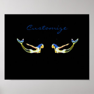 Schwimmende Meerjungfrau Thunder_Cove Poster