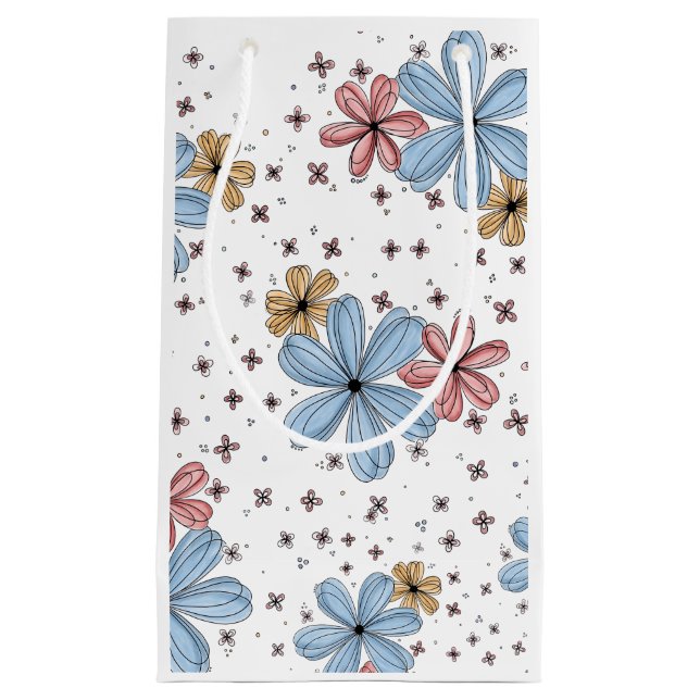 Schwimmende Petals Geschenktasche Kleine Geschenktüte (Vorderseite)