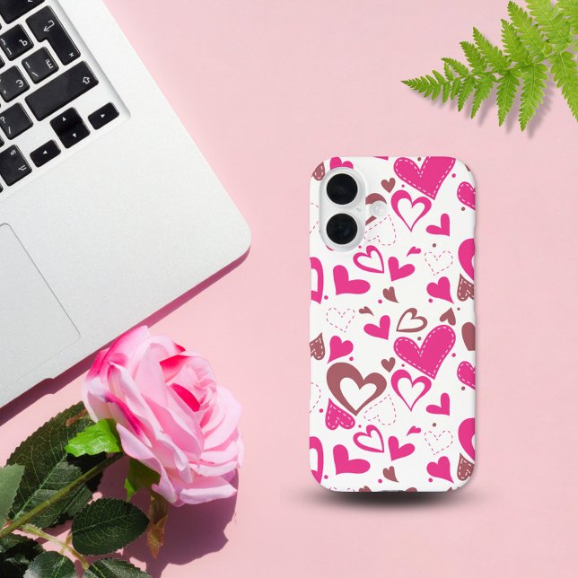 Schwimmende rosa Liebe Herz Case-Mate iPhone Hülle (Von Creator hochgeladen)