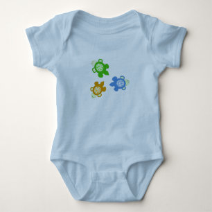 Schwimmende Schildkröten Baby Strampler