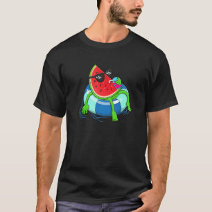 Schwimmende süße Wassermelone Frauen Wasser Frucht T-Shirt
