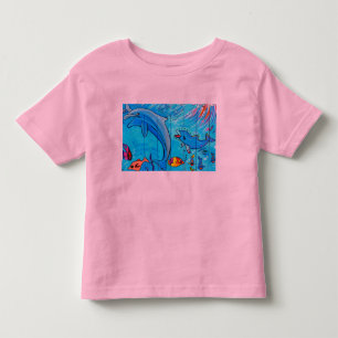 Schwimmendelphin-Kleinkind-T - Shirt