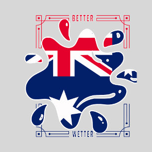 SCHWIMMENDER AUSTRALISCHER HERKUNFT WASSER POOL T  T-Shirt