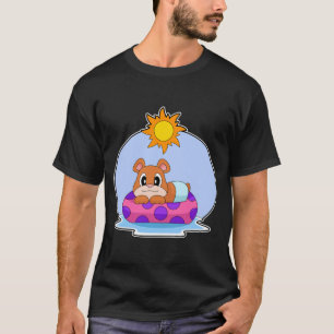 Schwimmender Bär Aufblasbarer Schwimmer Sommer T-Shirt