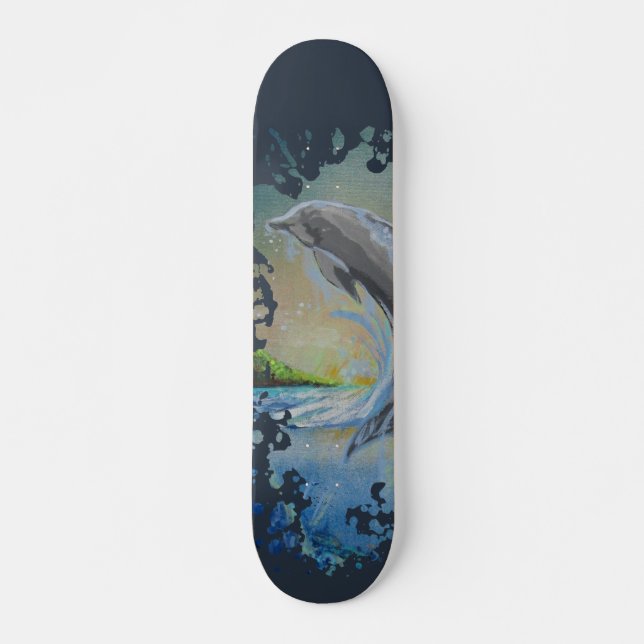 Schwimmender Delfin Skateboard (Vorne)