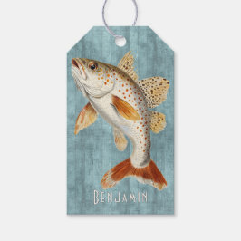 Schwimmender Fisch Ozean Blau Geschenkanhänger