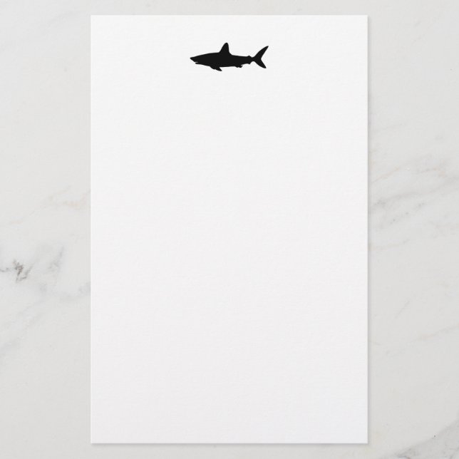 Schwimmender Hai Briefpapier (Vorderseite)