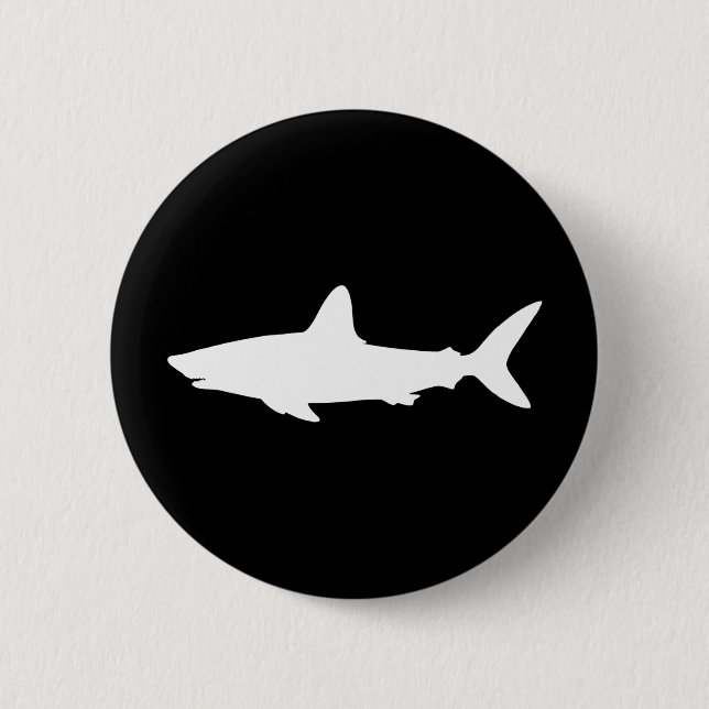 Schwimmender Hai Button (Vorderseite)