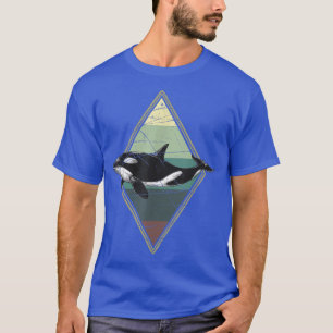 Schwimmender Schwertwal Tier Orca T-Shirt