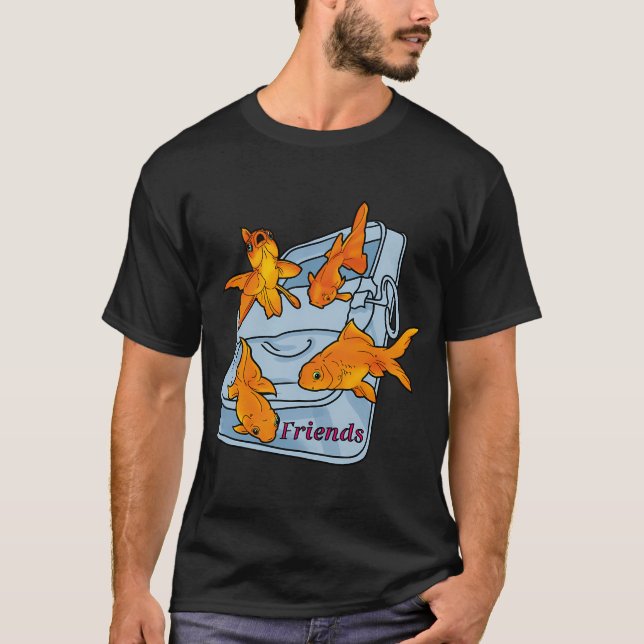 Schwimmender süßer Anglerfisch T-Shirt (Vorderseite)