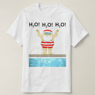 Schwimmender Weihnachts-Schwimmer T-Shirt