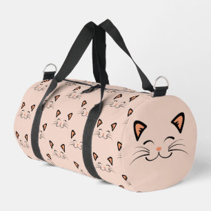 Schwimmendes Kätzchen Katzen Gesicht Muster  Duffle Bag