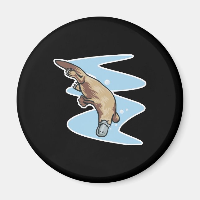 schwimmendes Schnabeltier Magnet (Vorne)