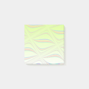 Schwimmendes Zitronenwelle-Design Post-it Klebezettel