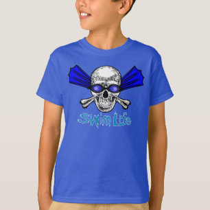 Schwimmenleben-Blaut-stück T-Shirt
