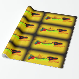 Schwimmenmeerjungfrau-Packpapier Geschenkpapier