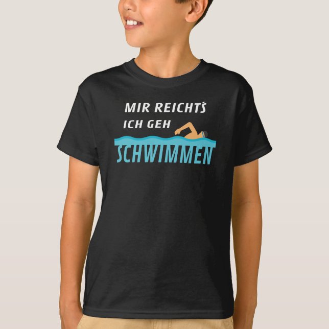 Schwimmer Funny Sprichwort T-Shirt (Vorderseite)