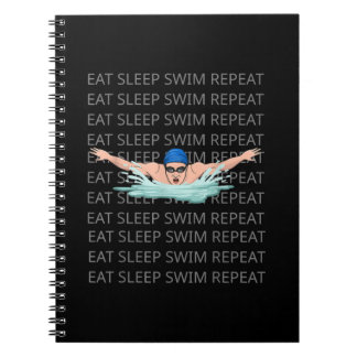 Schwimmer Liebe Funny Swimming Junge Sport Notizblock