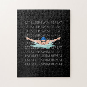 Schwimmer Liebe Funny Swimming Junge Sport Puzzle