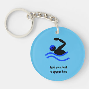 Schwimmer-Logo - Schwimmen in einer Brille - Ihr T Schlüsselanhänger